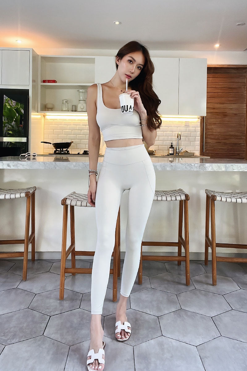 Soft Like Butter Cropped Top (Powder Cream)