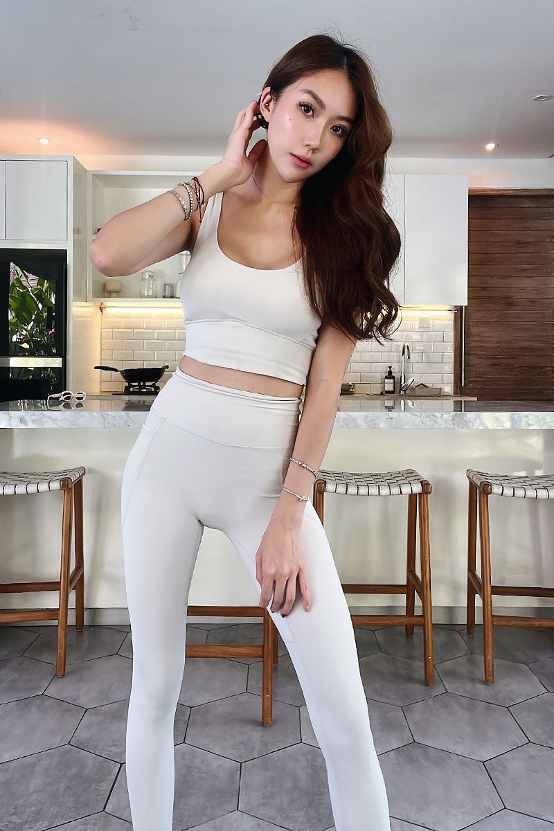 Soft Like Butter Cropped Top (Powder Cream)
