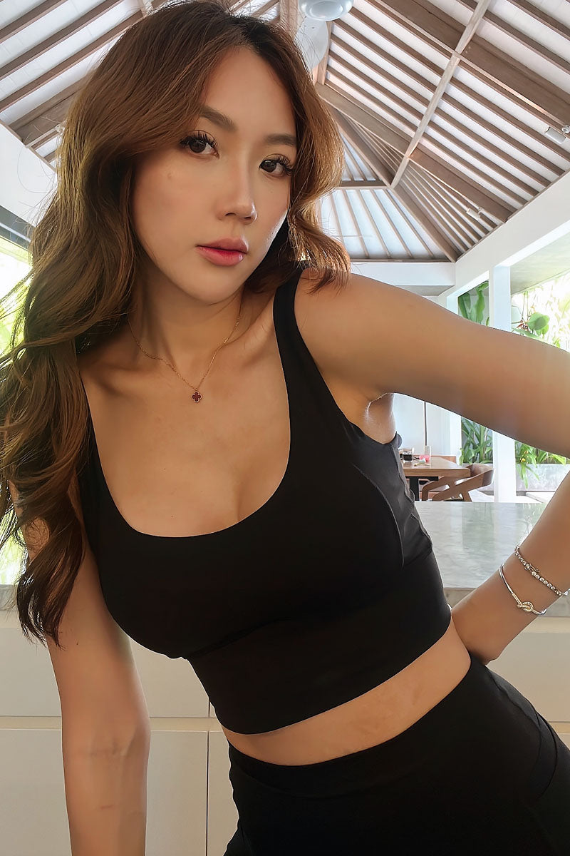 Soft Like Butter Cropped Top (Black)