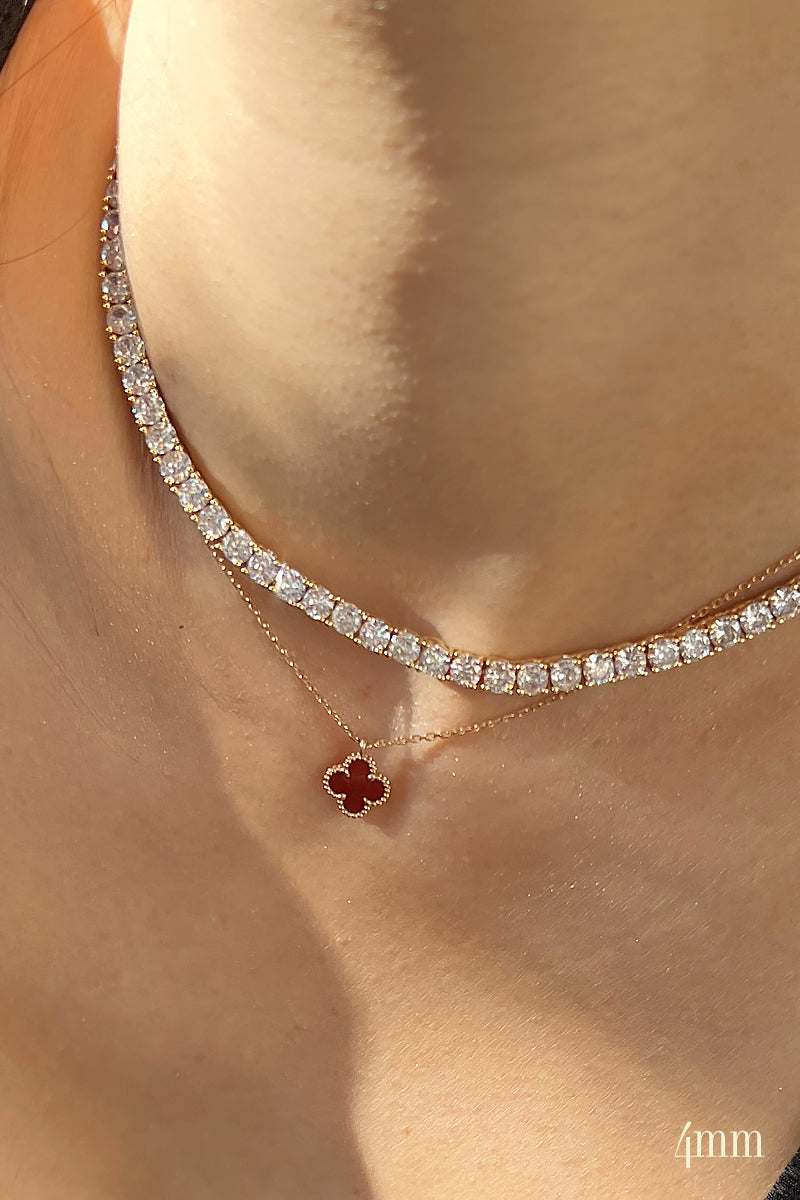 Timeless Tennis Necklace (Gold)